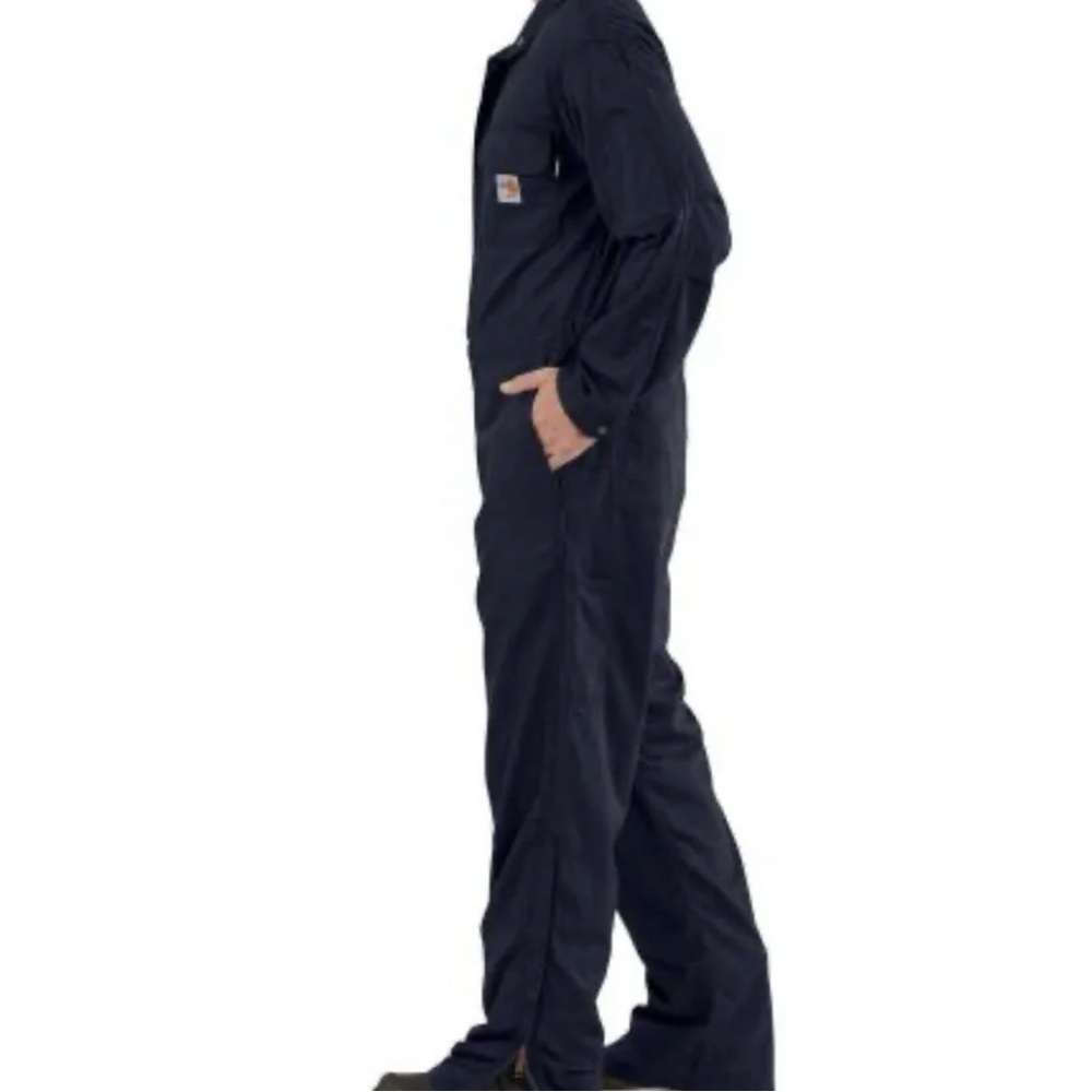 Carhartt Flame Resistant Deluxe
Coveralls Navy Blue Style 387-20 Size XL
Reg